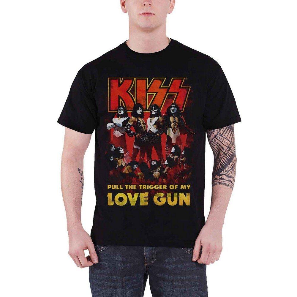 Love Gun Tshirt Damen Schwarz XXL von KISS