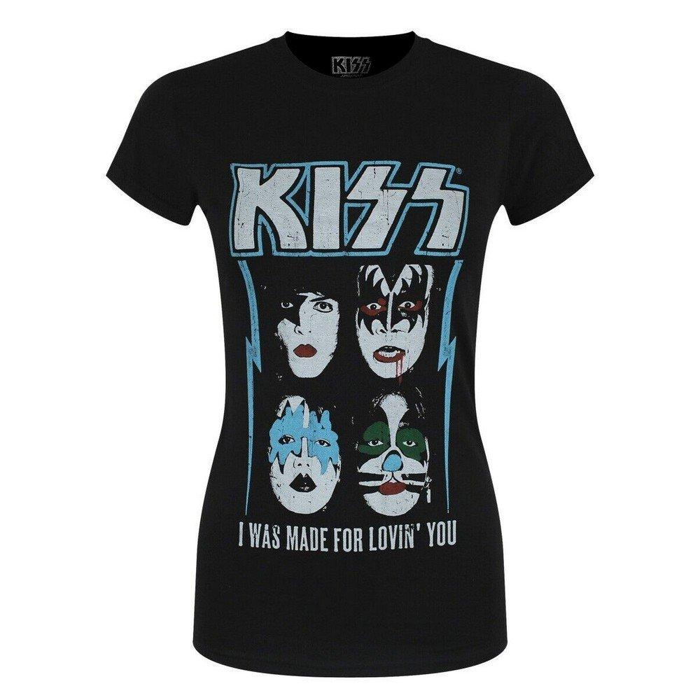 Made For Lovin' You Tshirt Damen Schwarz L von KISS