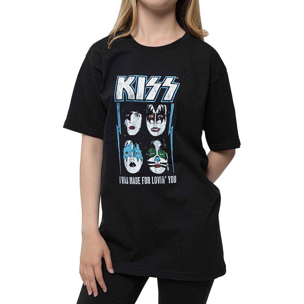 Made For Lovin' You Tshirt Jungen Schwarz 146/152 von KISS