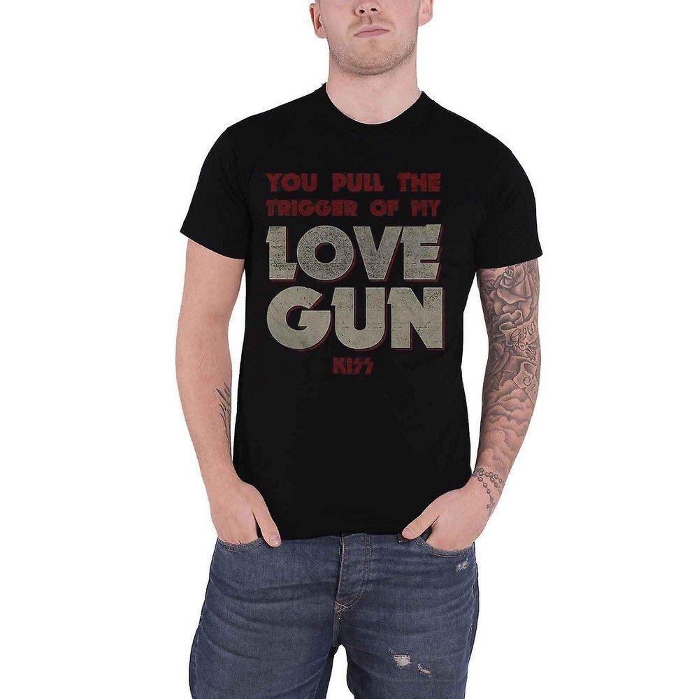 Pull The Trigger Tshirt Damen Schwarz L von KISS