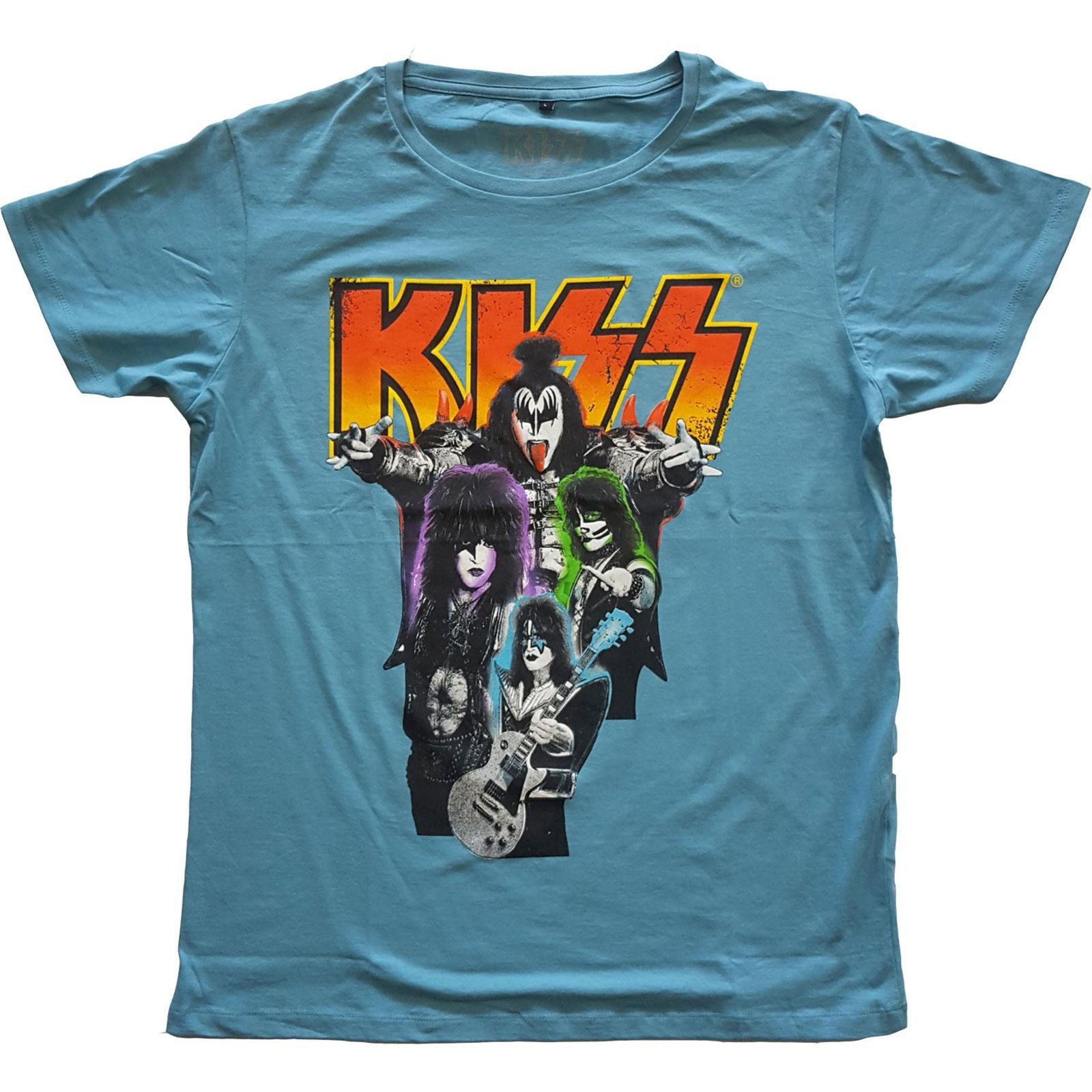 Tshirt Damen Blau S von KISS