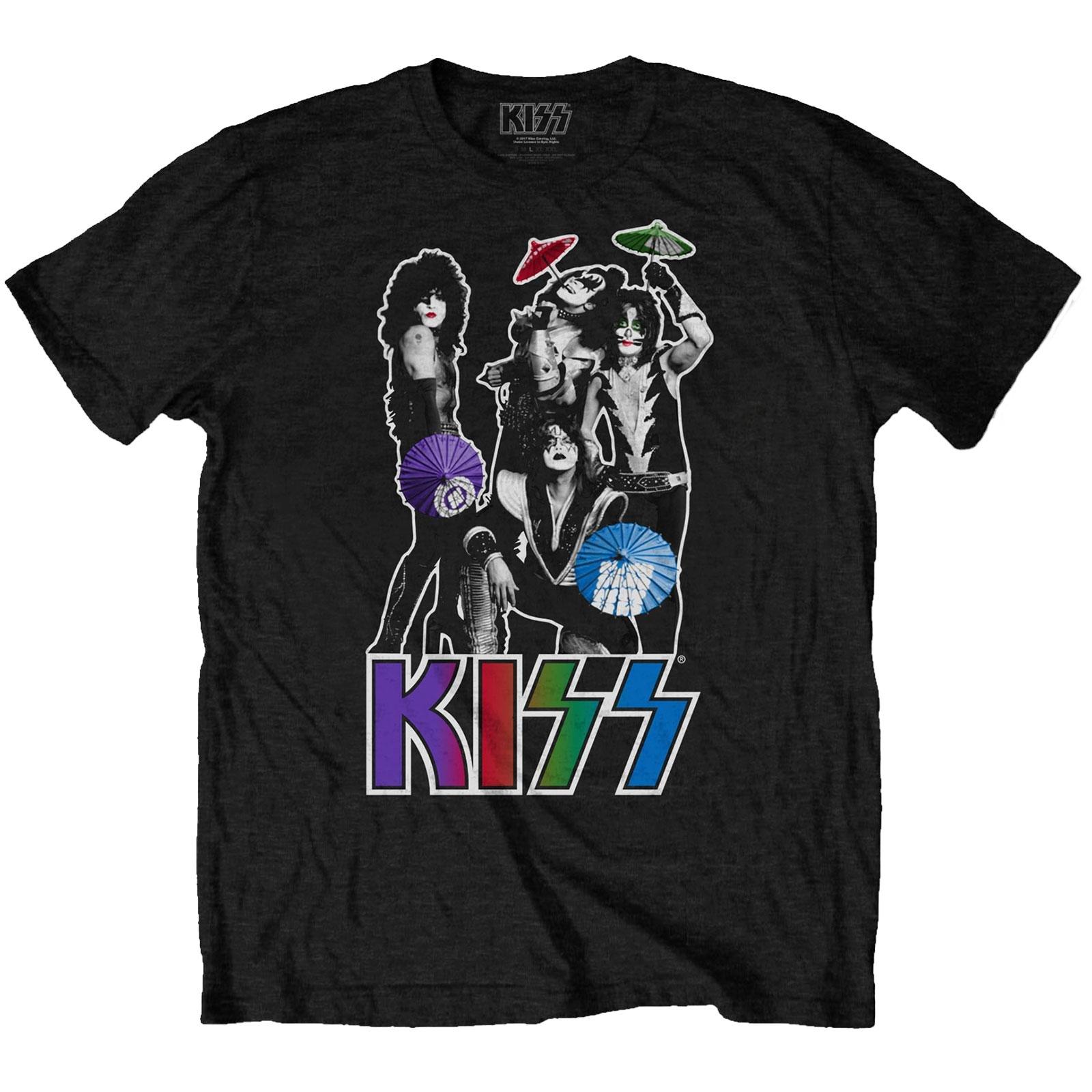 Tshirt Damen Schwarz L von KISS