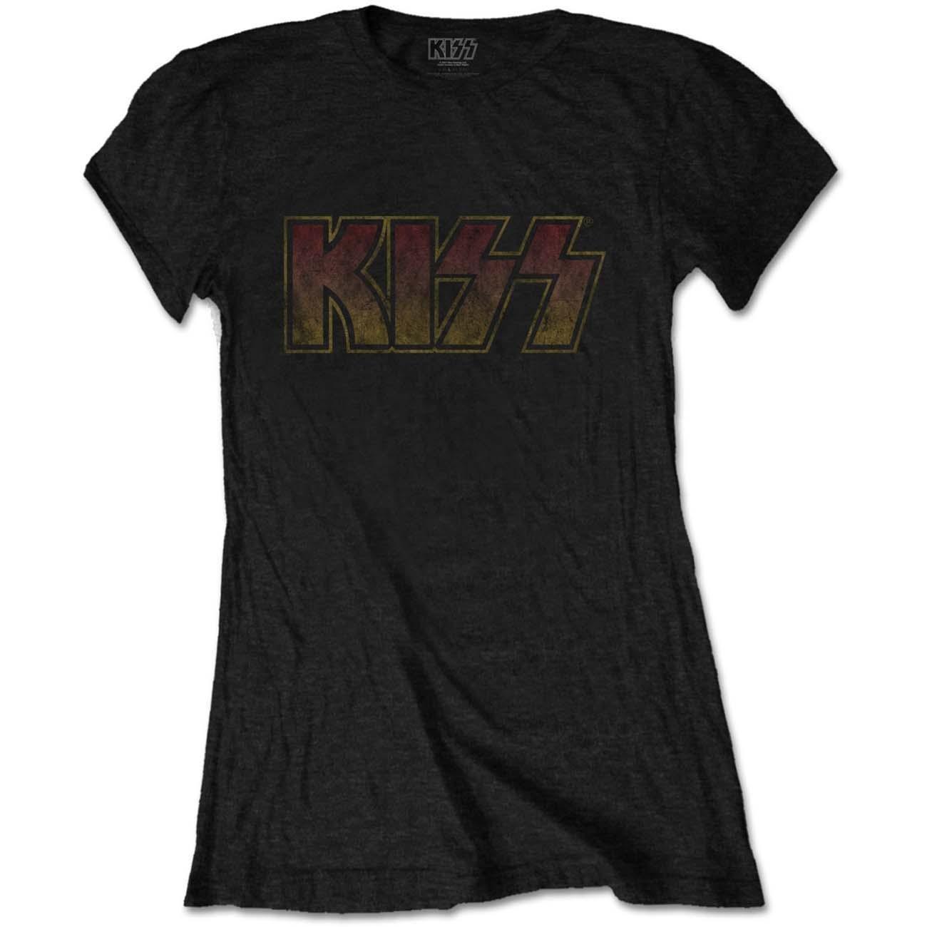 Tshirt Logo Damen Schwarz L von KISS