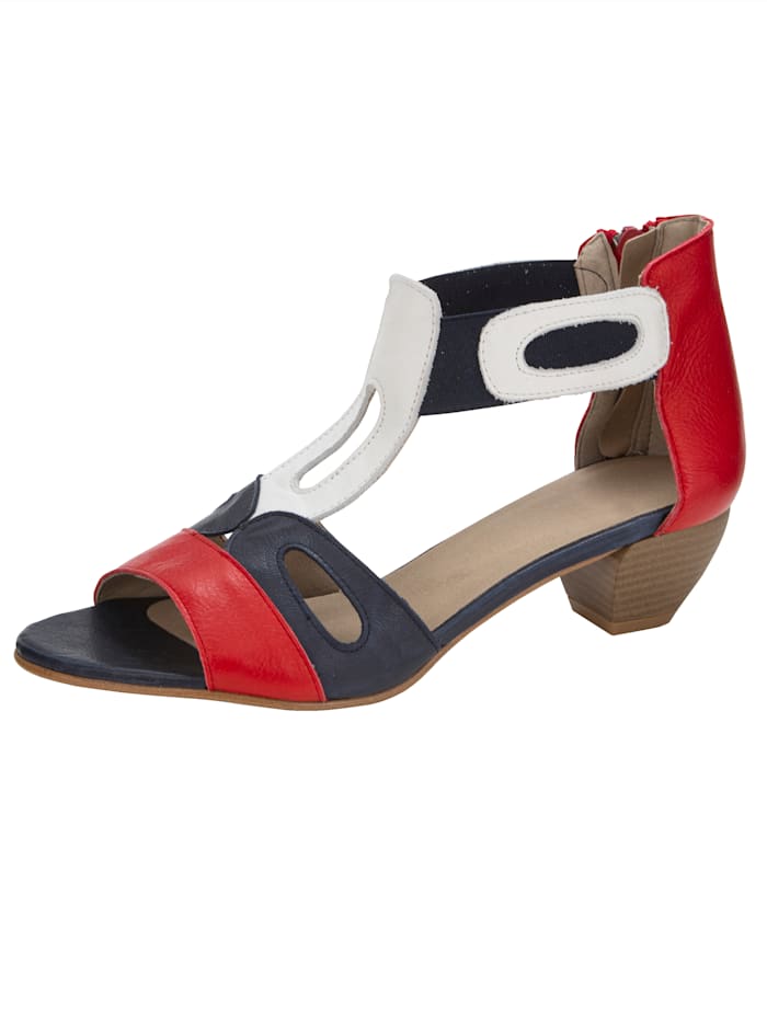 Sandale in harmonischer Farbgebung KLiNGEL Marineblau/Rot/Weiß von KLiNGEL