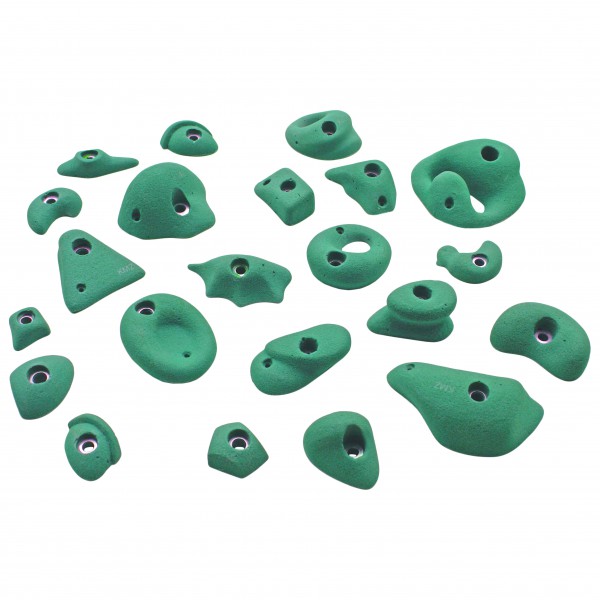 KMZ Holds - Set 1 - 22er S-XL Klettergriffset grün/türkis KMZ Holds - Set 1 - 22er S-XL Klettergriffset grün/türkis von KMZ Holds