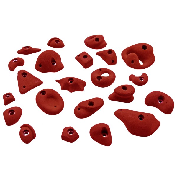 KMZ Holds - Set 1 - 22er S-XL Klettergriffset rot KMZ Holds - Set 1 - 22er S-XL Klettergriffset rot von KMZ Holds