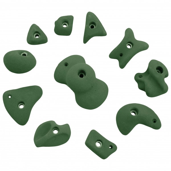 KMZ Holds - Set 4 - 11er S-XL Klettergriffset oliv von KMZ Holds