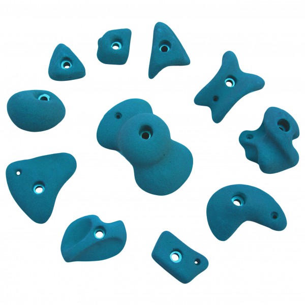 KMZ Holds - Set 4 - 11er S-XL Klettergriffset türkis/blau KMZ Holds - Set 4 - 11er S-XL Klettergriffset türkis/blau von KMZ Holds