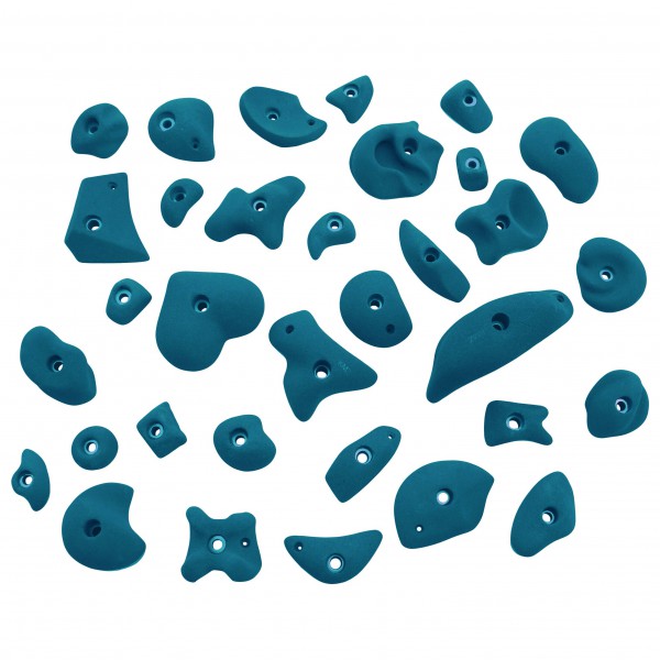 KMZ Holds - Set 5 - 33er S-Mega Klettergriffset blau/weiß KMZ Holds - Set 5 - 33er S-Mega Klettergriffset blau/weiß von KMZ Holds
