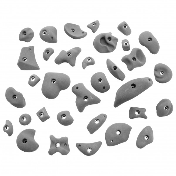KMZ Holds - Set 5 - 33er S-Mega Klettergriffset grau KMZ Holds - Set 5 - 33er S-Mega Klettergriffset grau von KMZ Holds