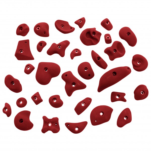 KMZ Holds - Set 5 - 33er S-Mega Klettergriffset rot/weiß KMZ Holds - Set 5 - 33er S-Mega Klettergriffset rot/weiß von KMZ Holds