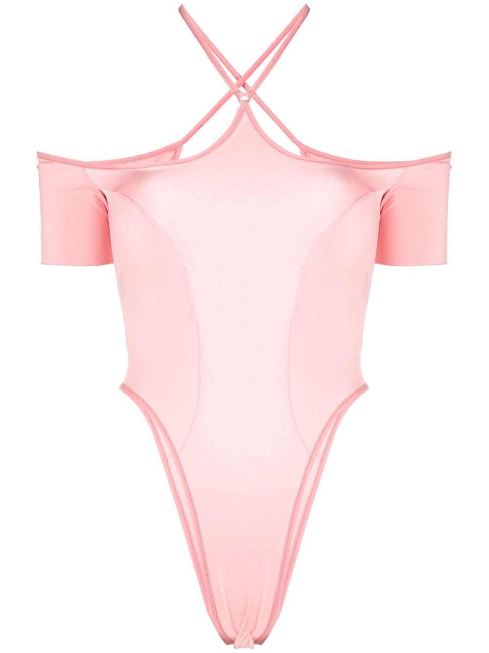 KNWLS cut-out detailing bodysuit - Pink