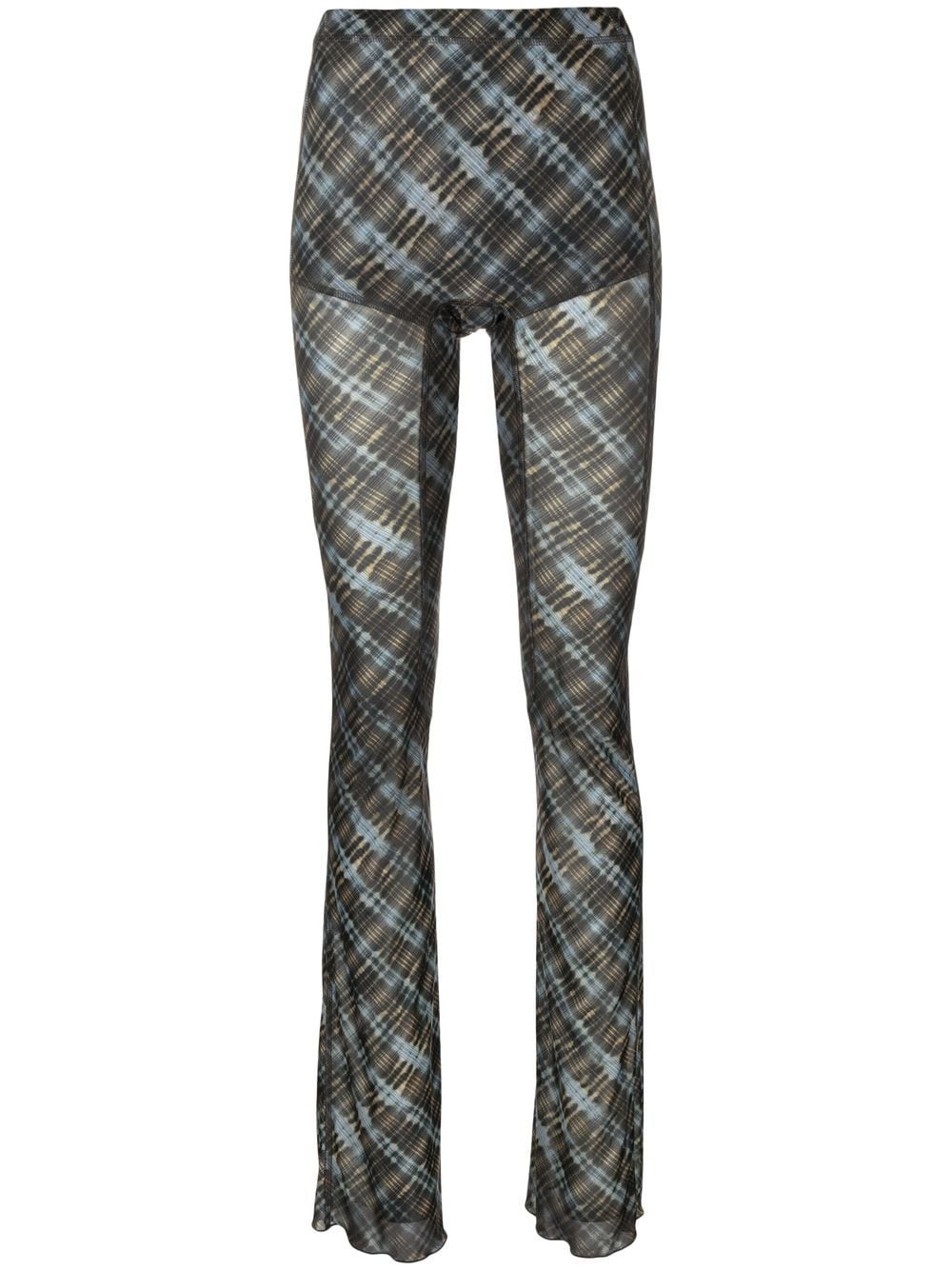 KNWLS plaid check pattern trousers - Blue von KNWLS