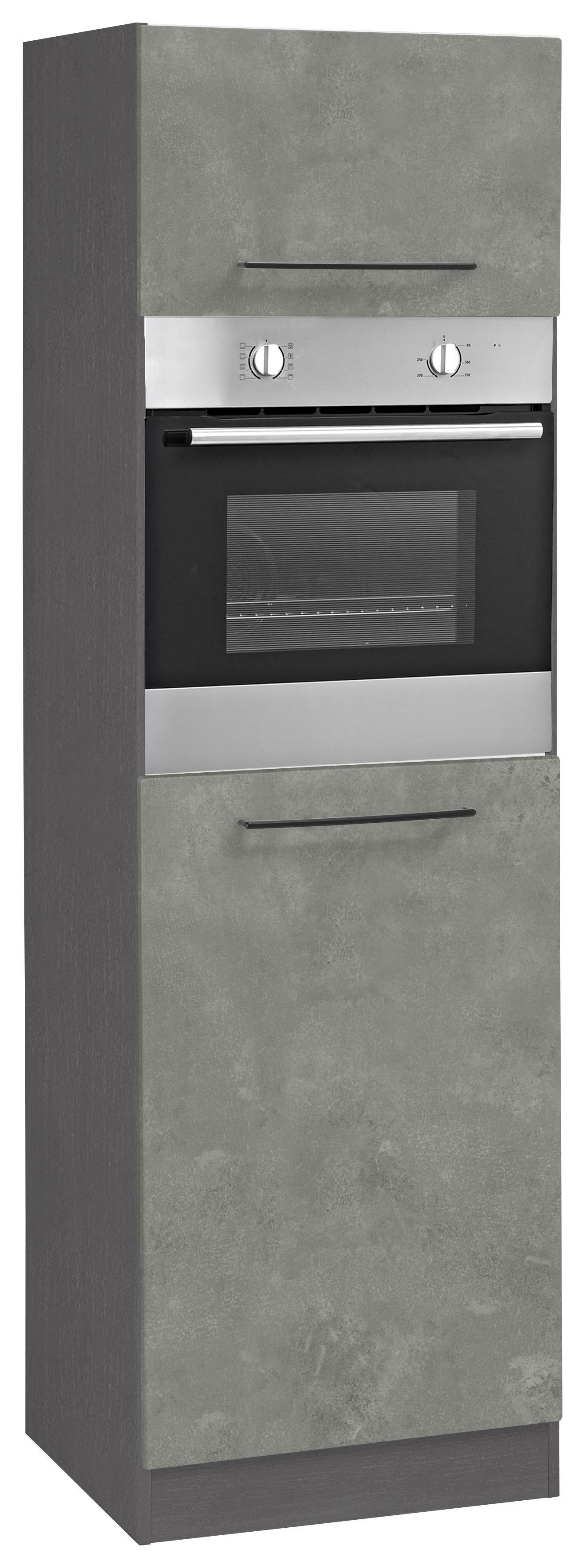 KOCHSTATION Backofenumbauschrank »KS-Tulsa«, 60 cm breit, 200 cm hoch, für Einbaubackofen, schwarze Metallgriffe KOCHSTATION Backofenumbauschrank »KS-Tulsa«, 60 cm breit, 200 cm hoch, für Einbaubackofen, schwarze Metallgriffe von KOCHSTATION