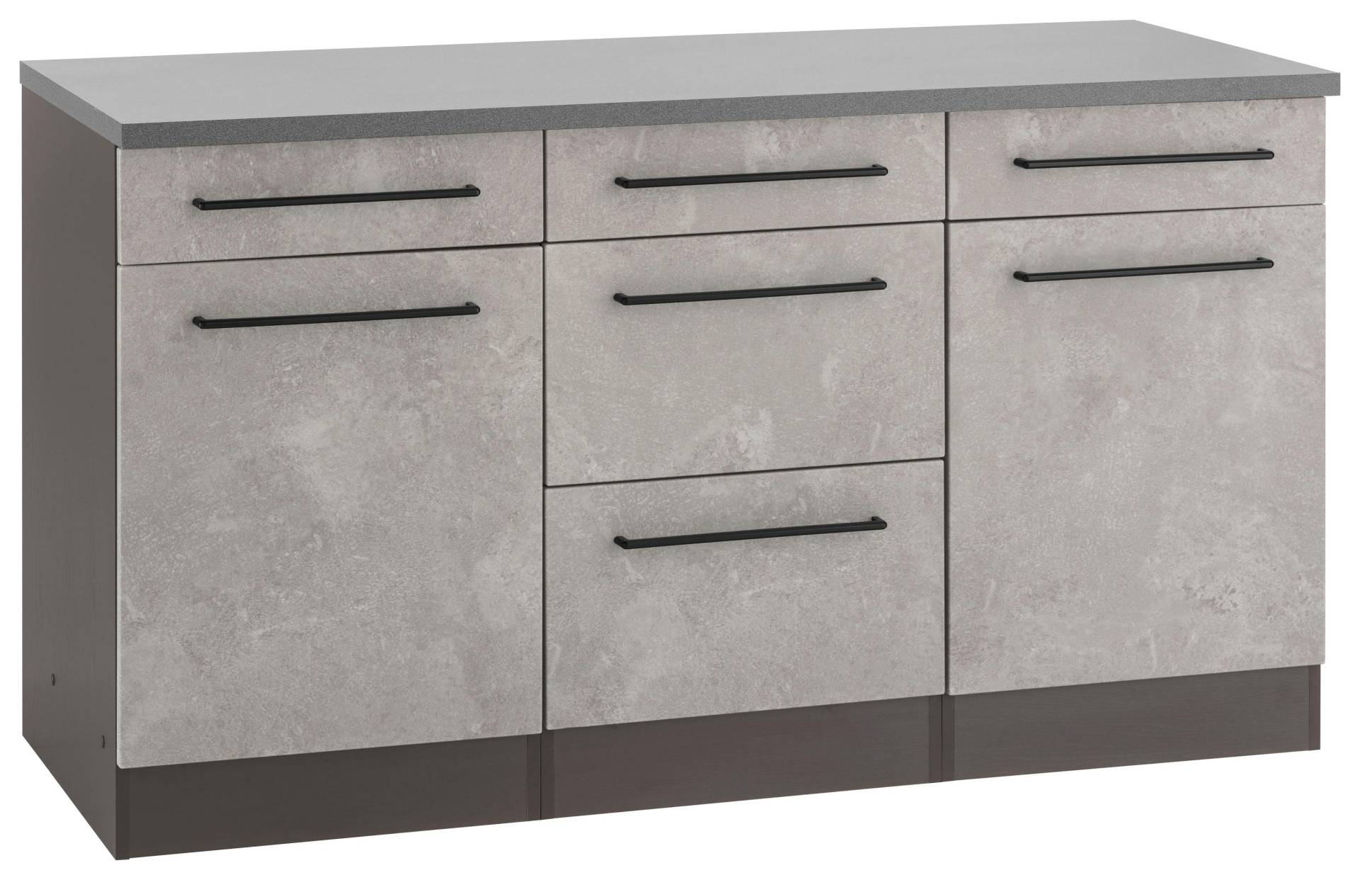 KOCHSTATION Unterschrank »KS-Tulsa«, 150 cm breit, 2 Türen, 3 Schubkästen, 2 grosse Auszüge für Stauraum KOCHSTATION Unterschrank »KS-Tulsa«, 150 cm breit, 2 Türen, 3 Schubkästen, 2 grosse Auszüge für Stauraum von KOCHSTATION