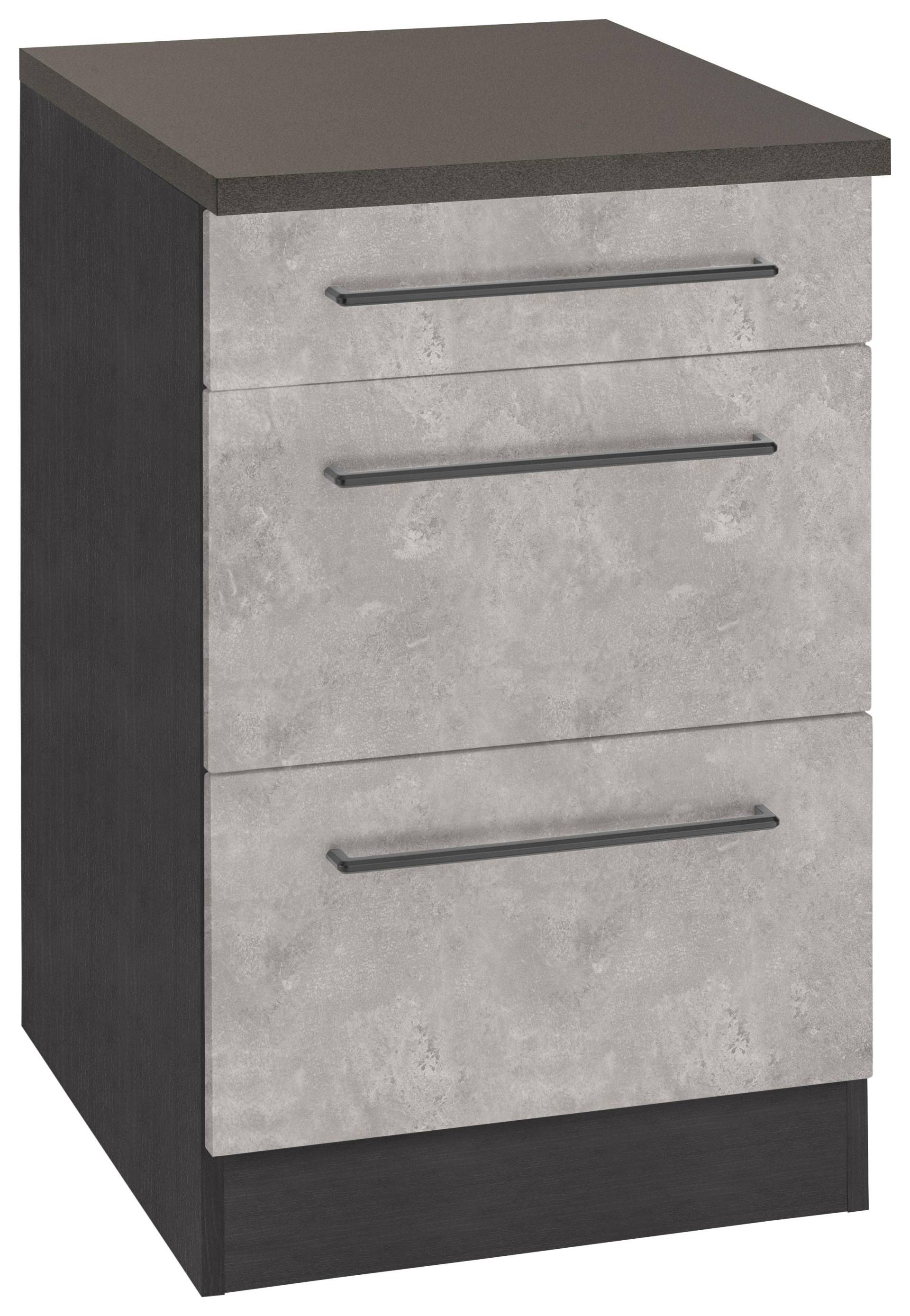 KOCHSTATION Unterschrank »KS-Tulsa«, 50 cm breit, 1 Schubkasten, 2 grosse Auszüge, Metallgriff, MDF Front KOCHSTATION Unterschrank »KS-Tulsa«, 50 cm breit, 1 Schubkasten, 2 grosse Auszüge, Metallgriff, MDF Front von KOCHSTATION