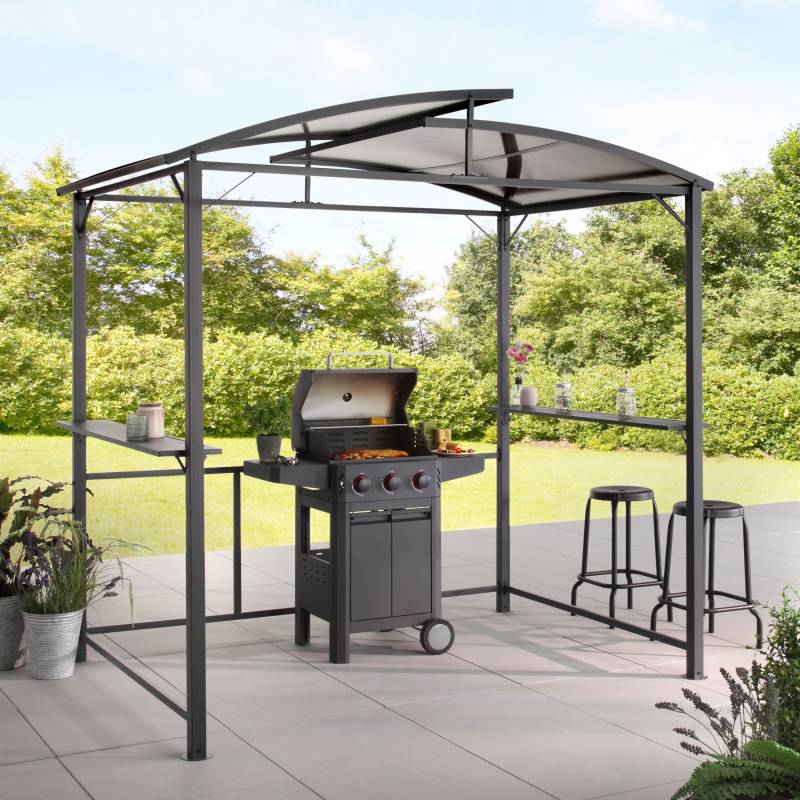KONIFERA Grillpavillon »Roma«, Aussenmasse BxT: 245x150 cm, Stahlgestell, Polycarbonat-Dachplatten von KONIFERA