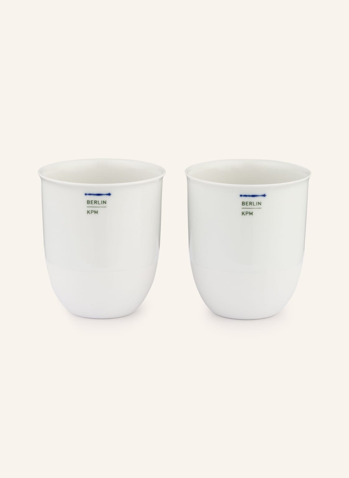 Kpm 2er-Set Becher No. 0 Lab weiss Kpm 2er-Set Becher No. 0 Lab weiss von KPM