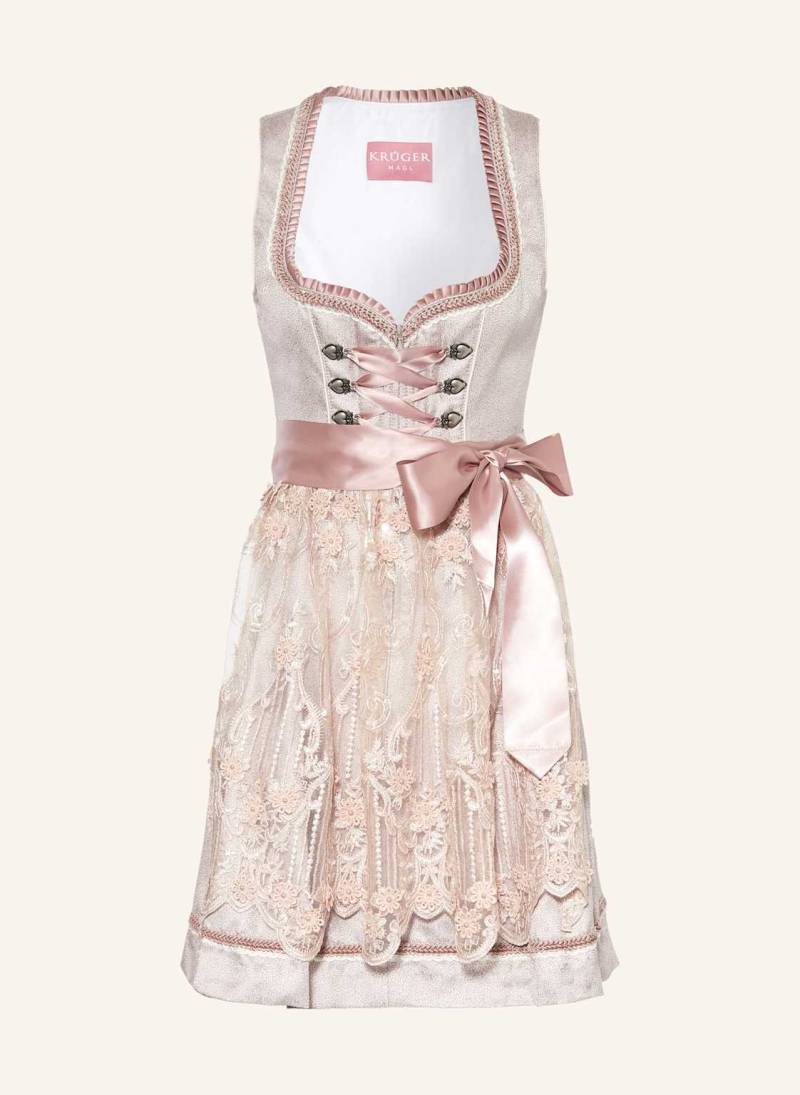 Krüger Dirndl Marielena Mit Schmucksteinen Und Spitze rosa von KRÜGER