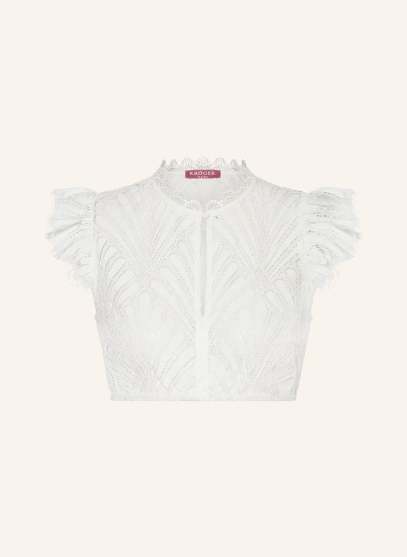 Krüger Dirndlbluse Elah Aus Spitze weiss von KRÜGER
