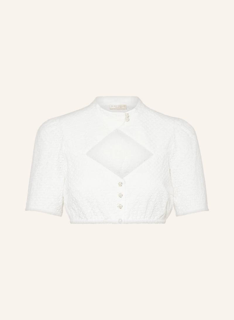 Krüger Dirndlbluse Aus Spitze weiss von KRÜGER