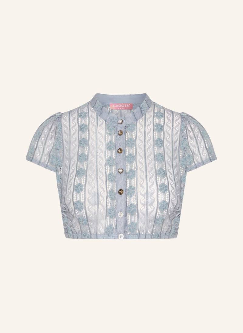 Krüger Dirndlbluse Lavina blau von KRÜGER