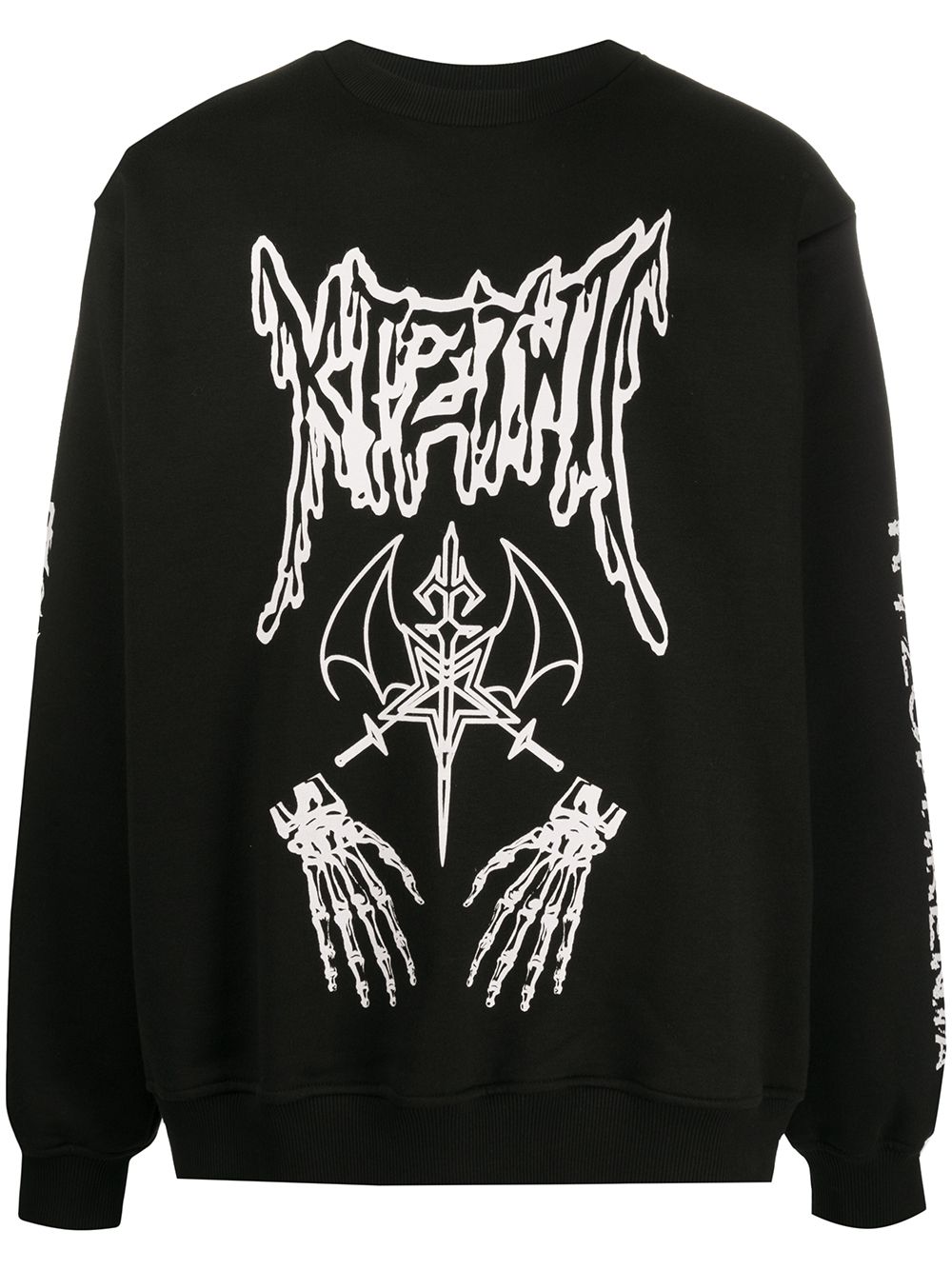 KTZ Dead Metal crew neck sweatshirt - Black von KTZ