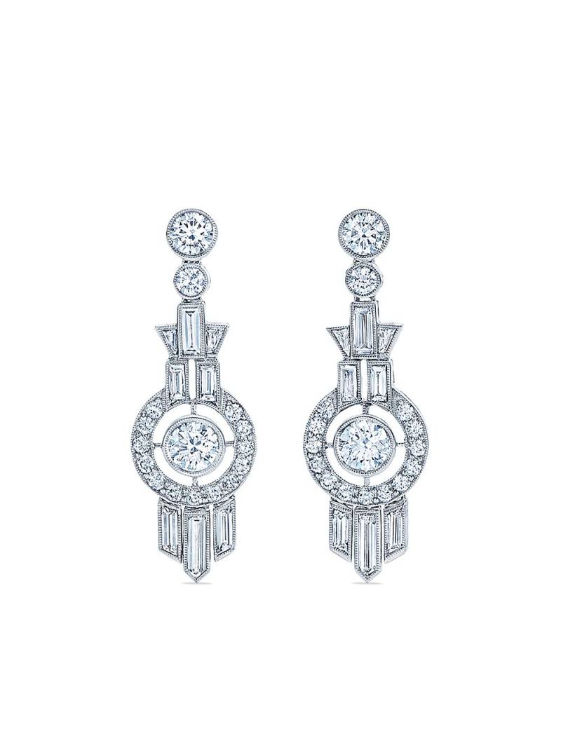 KWIAT 18kt white gold diamond Splendor pendant earrings - Silver von KWIAT