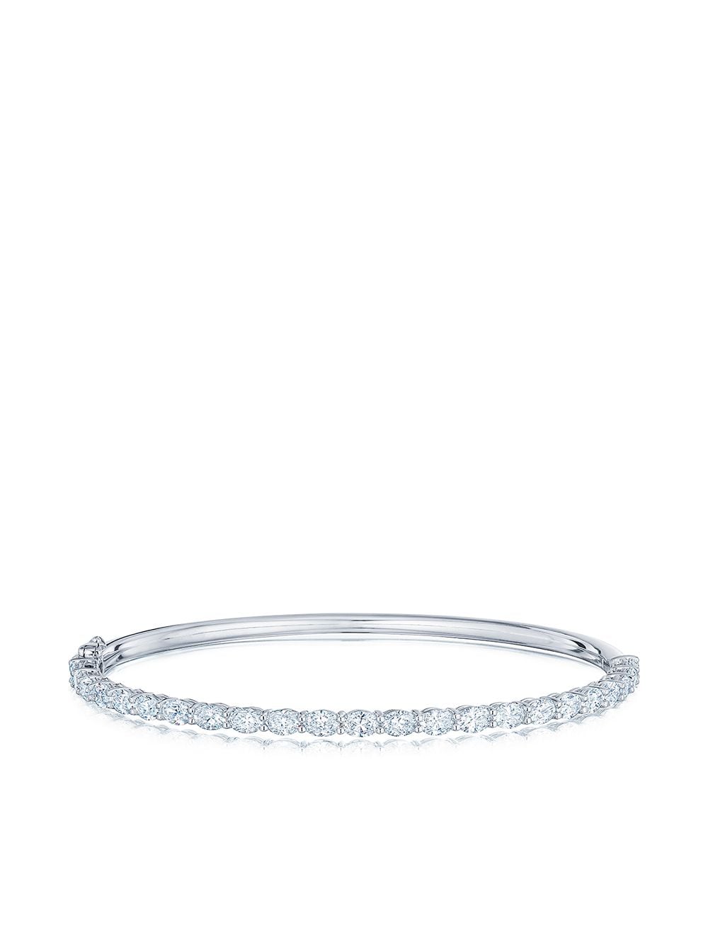 KWIAT 18kt white gold oval diamond bangle - Silver von KWIAT