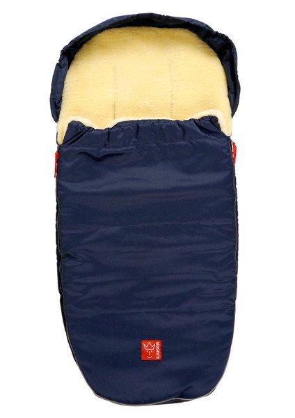 Lammfell Fusssack Lenny Navy Unisex Schwarz von Kaiser