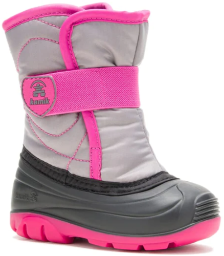 Kamik SNOWBUG5 kids Winterschuh - grey/pink (Grösse: 27) von Kamik