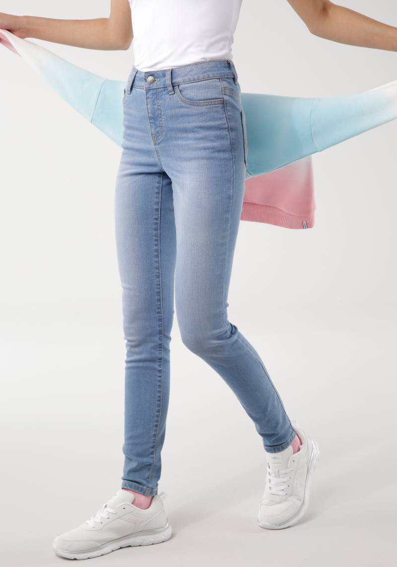 KangaROOS 5-Pocket-Jeans »SUPER SKINNY HIGH RISE«, mit used-Effekt von KangaROOS