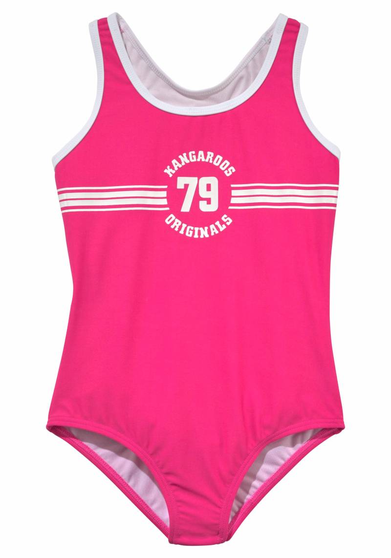 KangaROOS Badeanzug »Sporty«, mit sportlichem Frontdruck von KangaROOS