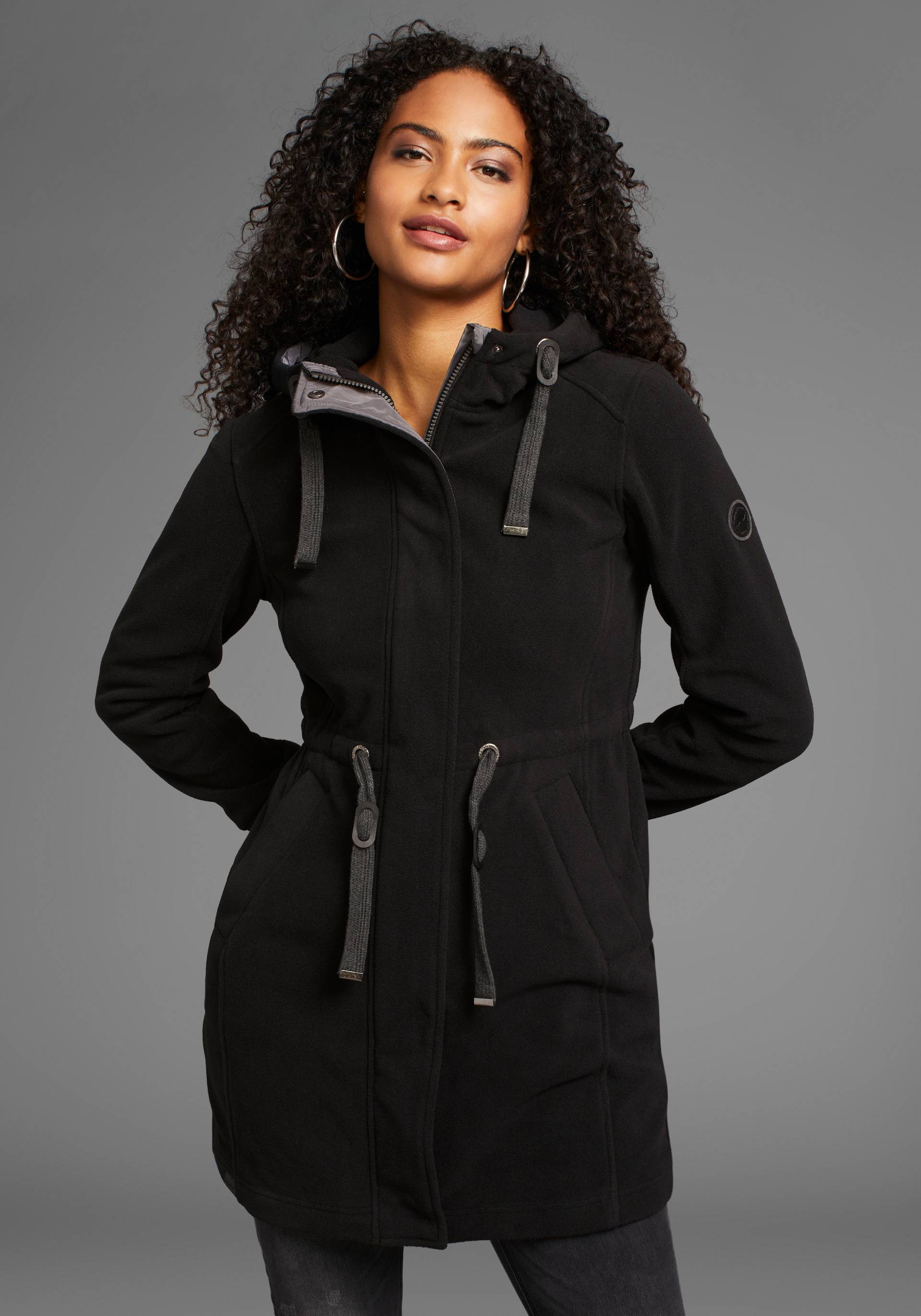 KangaROOS Fleecejacke, mit Kapuze, mit Kapuze, aus Fleece, mit Kordelzug, mit 2-Wege-Reissverschluss KangaROOS Fleecejacke, mit Kapuze, mit Kapuze, aus Fleece, mit Kordelzug, mit 2-Wege-Reissverschluss von KangaROOS