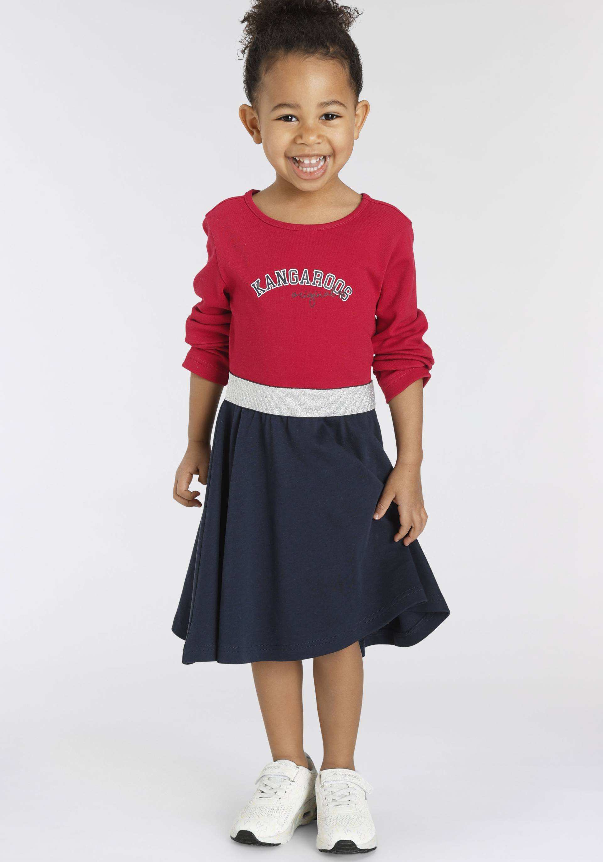 KangaROOS Jerseykleid »Kleine Mädchen«, mit elastischem Glitzerband von KangaROOS