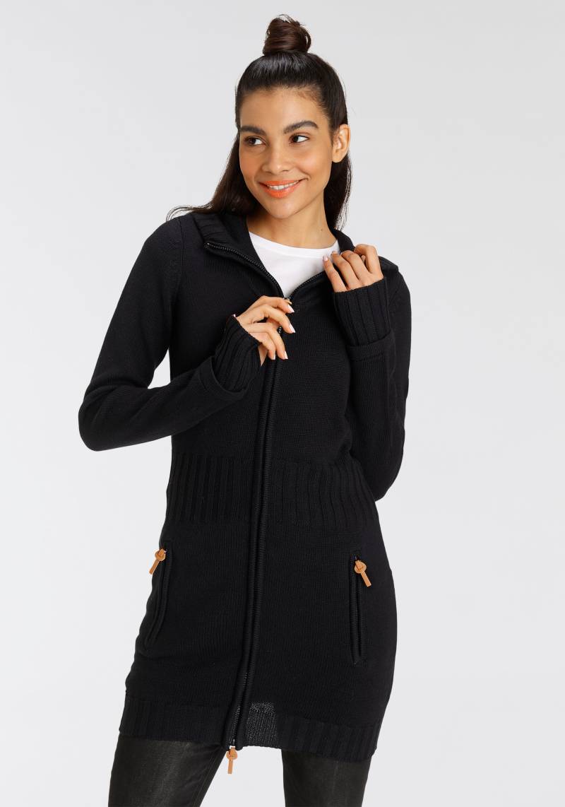KangaROOS Kapuzenstrickjacke, in schmeichelnder Longform von KangaROOS