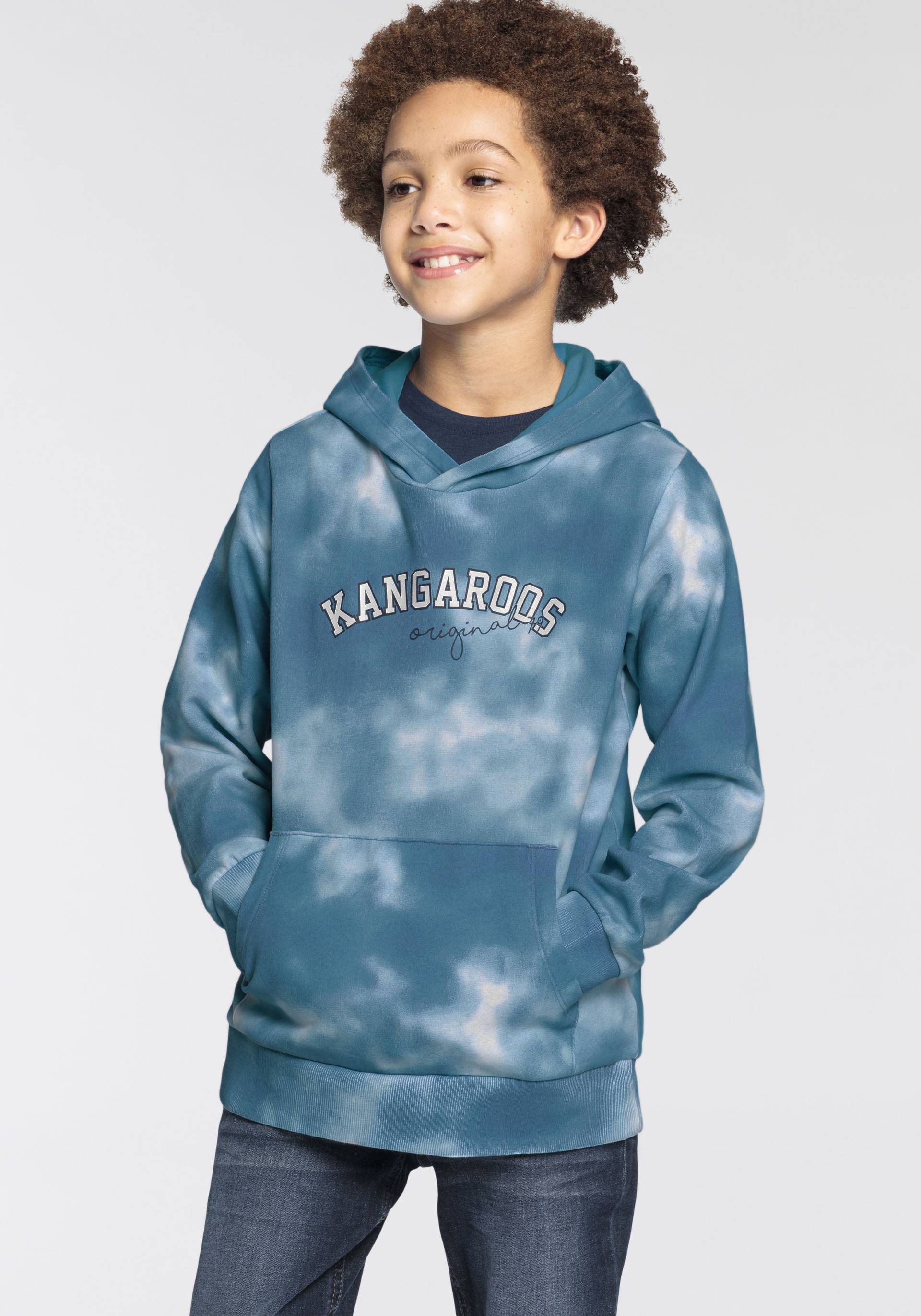 KangaROOS Kapuzensweatshirt »Kangaroos Jungen«, mit allover Batik-Print von KangaROOS