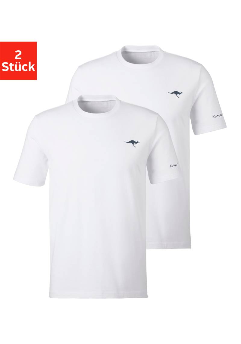 KangaROOS T-Shirt, (2er-Pack), mit KangaROOS Print auf der Brust von KangaROOS
