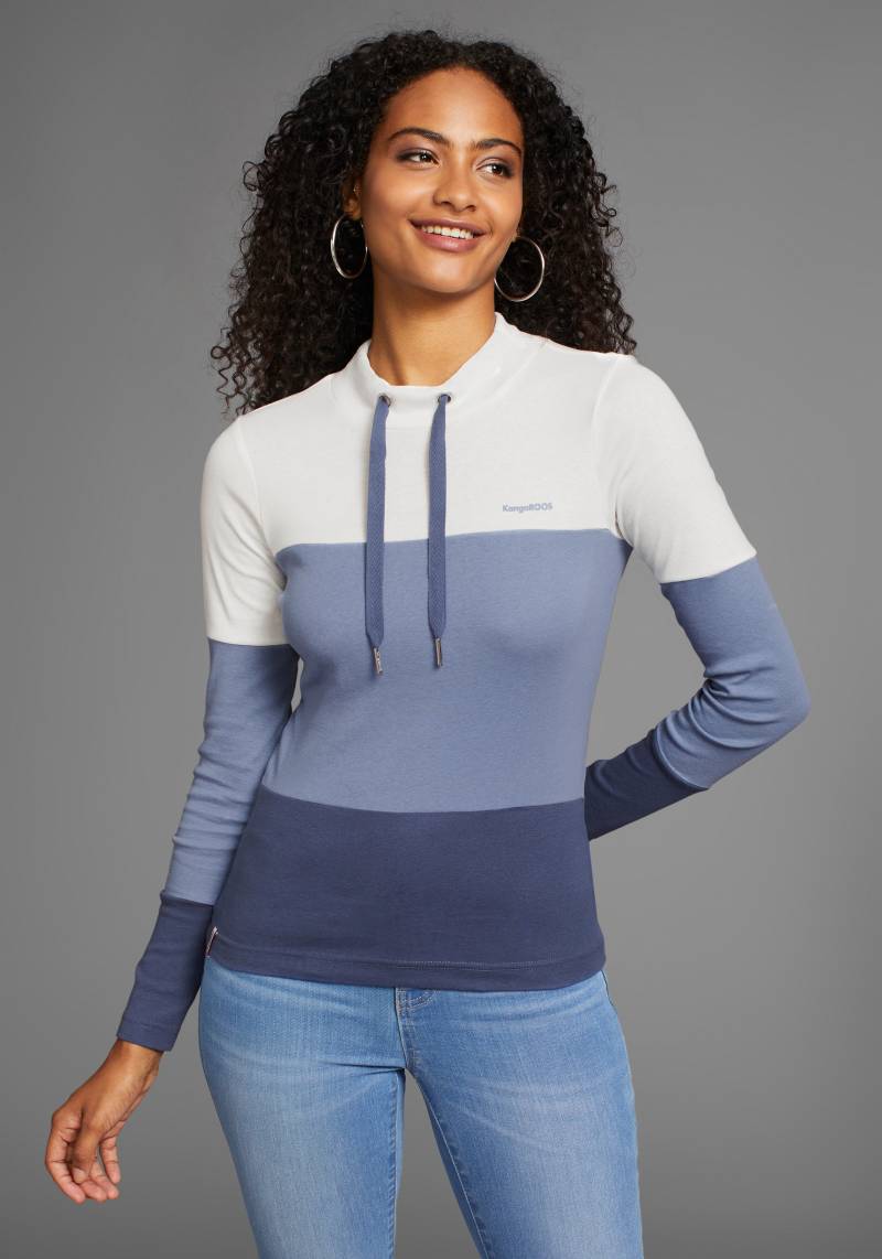 KangaROOS Langarmshirt, mit Farbverlauf von KangaROOS
