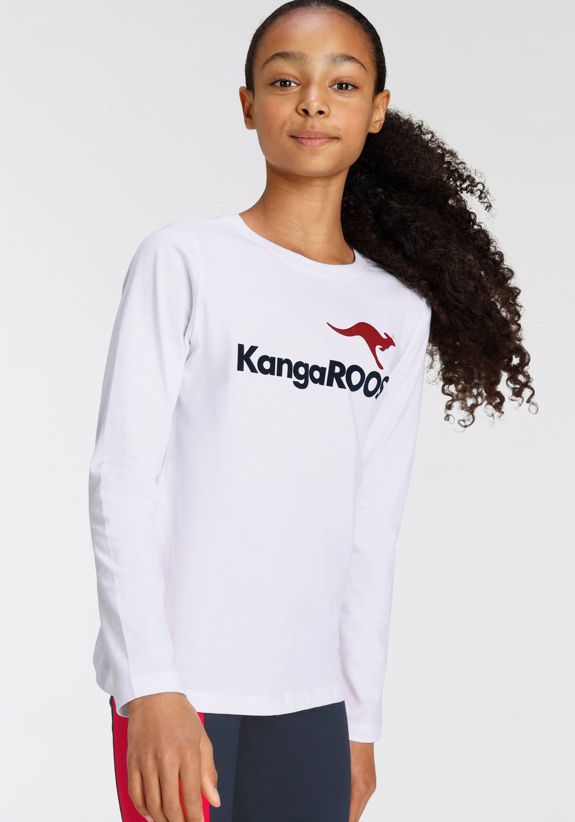 KangaROOS Langarmshirt »Basic Logo« von KangaROOS
