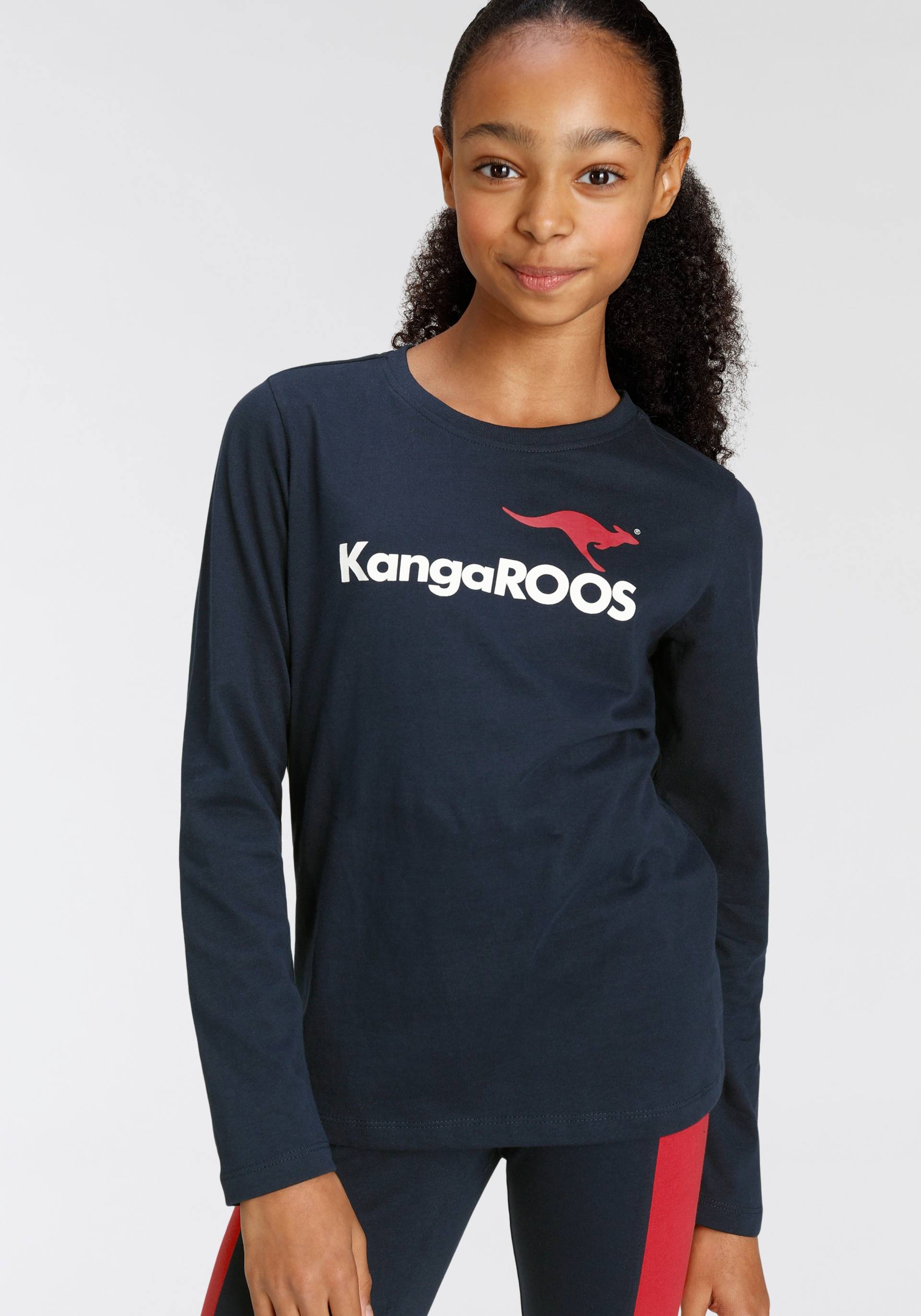 KangaROOS Langarmshirt »Basic Logo« von KangaROOS