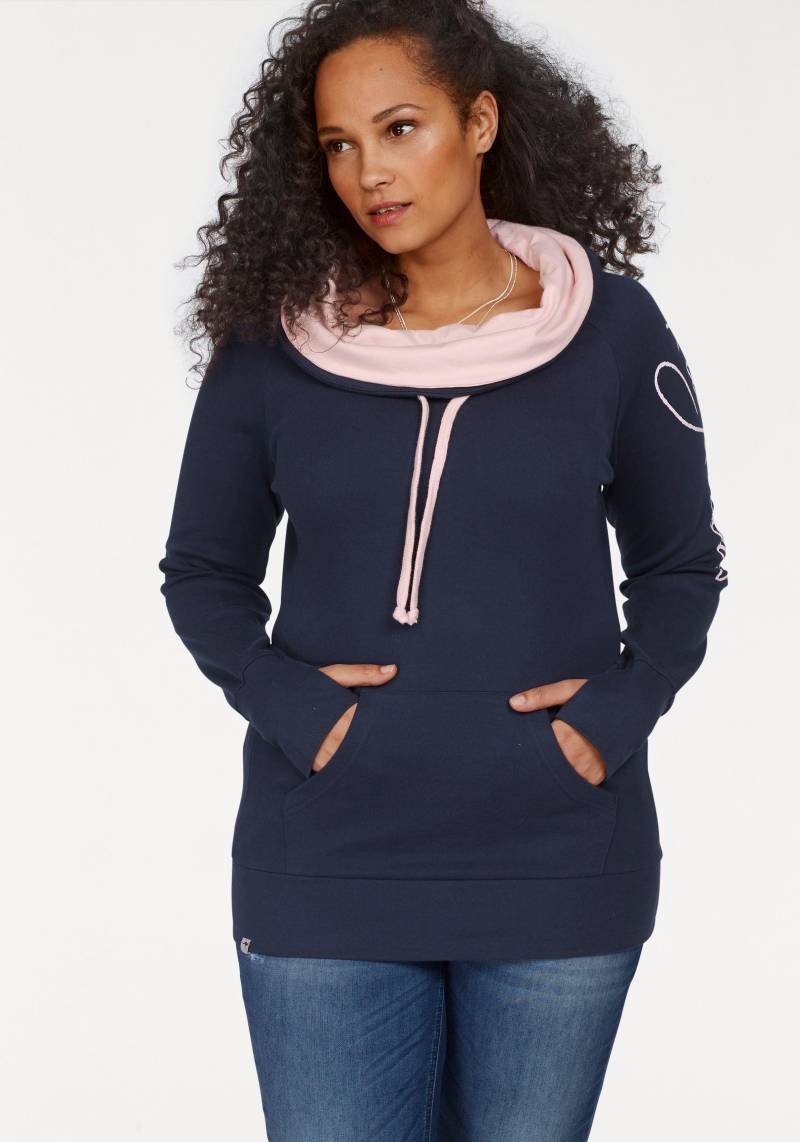KangaROOS Longsweatshirt, figurbetonter Schnitt, mit stylischem Logodruck von KangaROOS