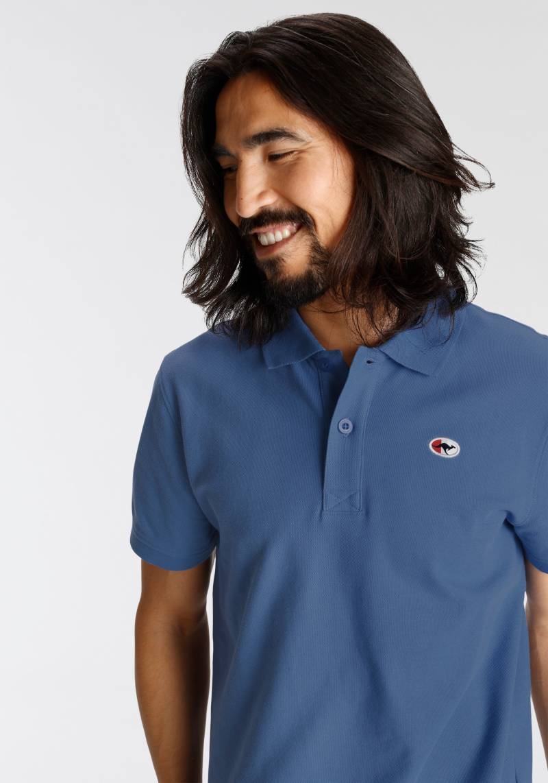 KangaROOS Poloshirt, Kurzarm, mit Polokragen, aus Piqué-Stoff, aus 100% Baumwolle von KangaROOS