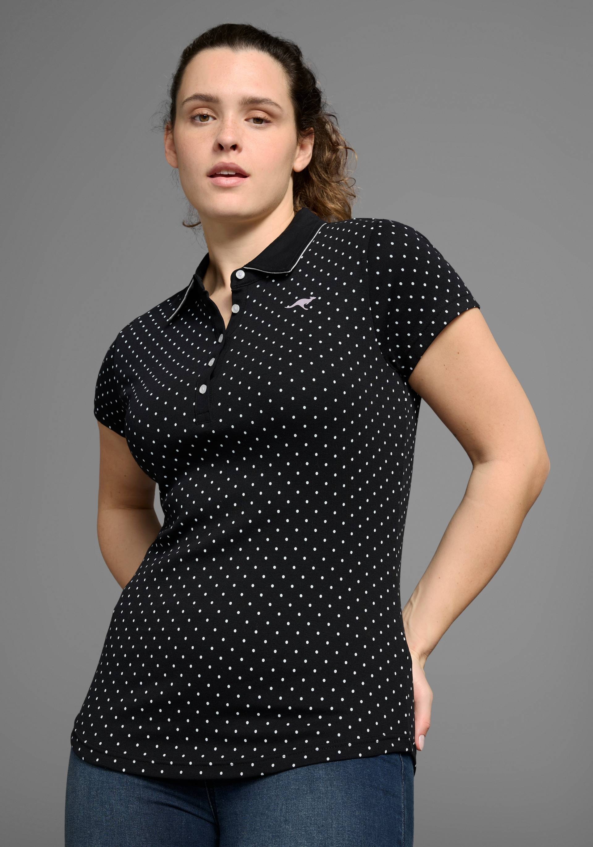 KangaROOS Poloshirt, aus weicher Baumwollware KangaROOS Poloshirt, aus weicher Baumwollware von KangaROOS