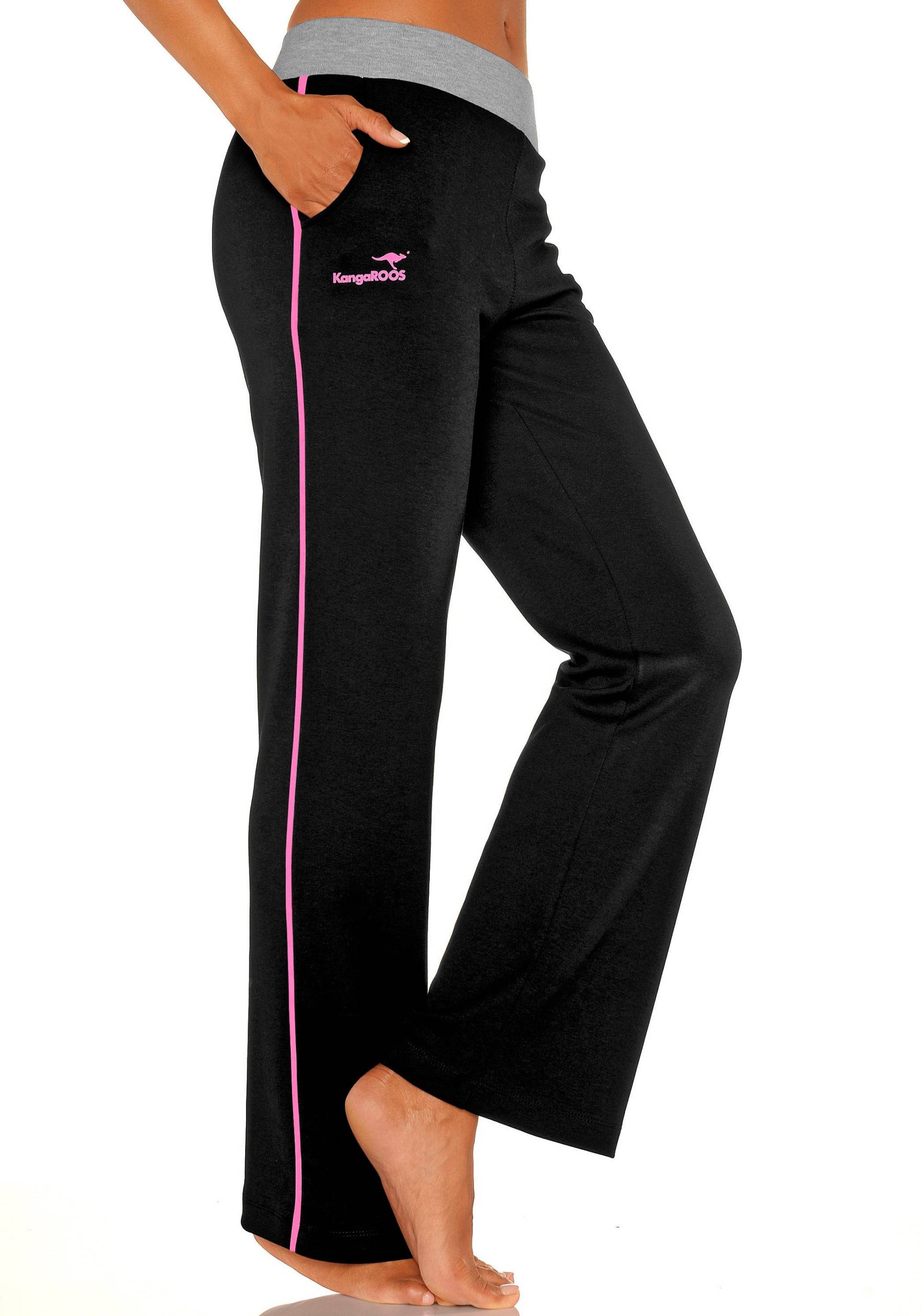 KangaROOS Relaxhose, mit breitem Bund, Loungewear, Loungeanzug KangaROOS Relaxhose, mit breitem Bund, Loungewear, Loungeanzug von KangaROOS