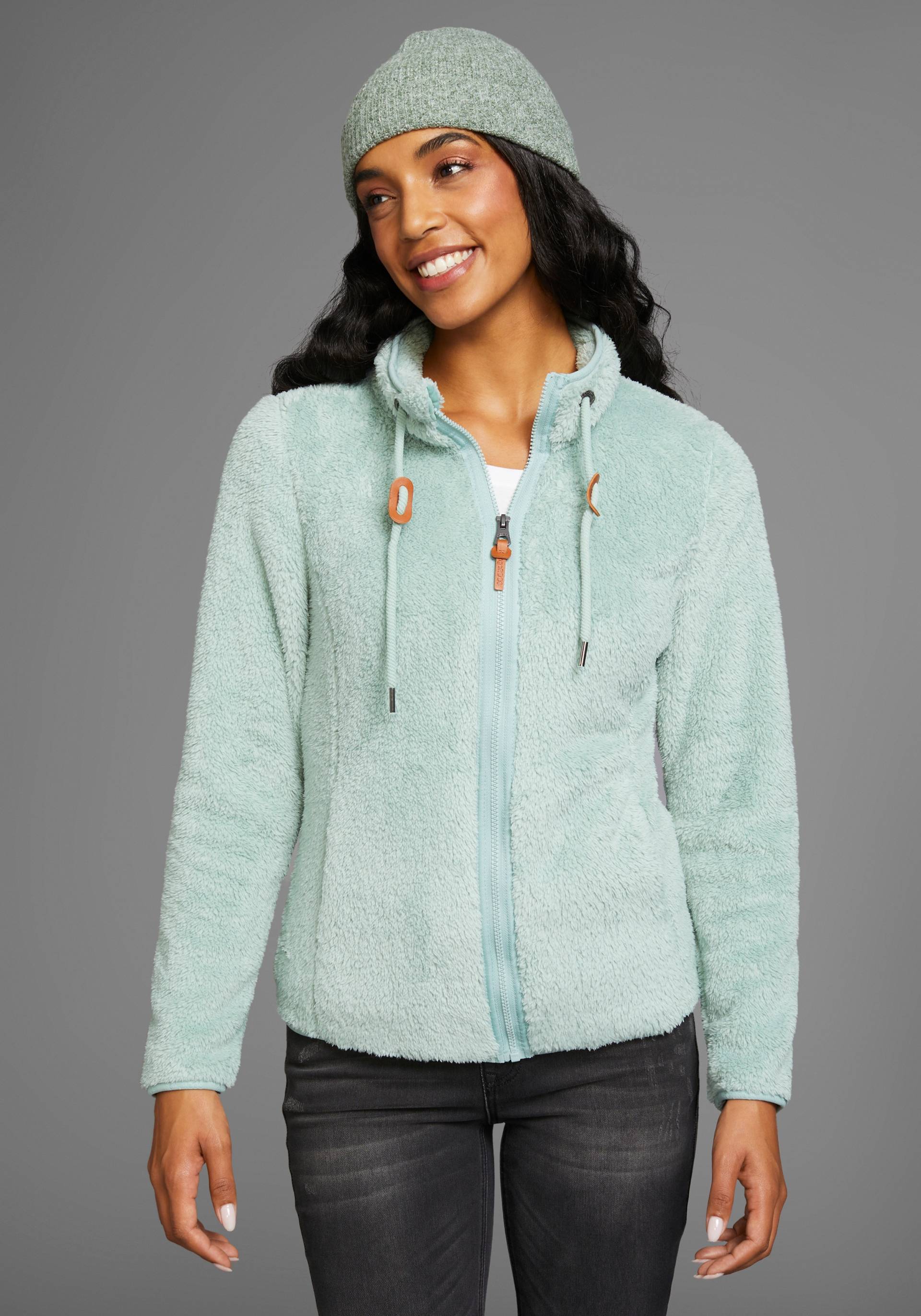 KangaROOS Sweatjacke, aus flauschigem Teddy-Fleece KangaROOS Sweatjacke, aus flauschigem Teddy-Fleece von KangaROOS