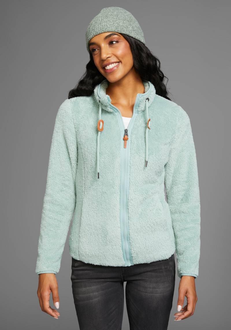 KangaROOS Sweatjacke, aus flauschigem Teddy-Fleece von KangaROOS