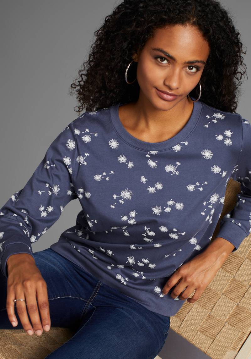 KangaROOS Sweatshirt, mit Pusteblumen Allover-Print von KangaROOS