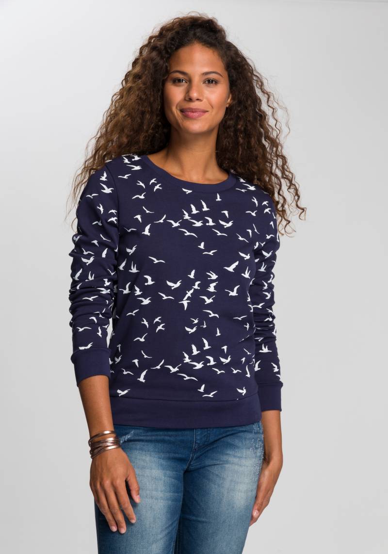 KangaROOS Sweatshirt, Langarm, figurumspielender Schnitt, bedruckt, Rundhalsausschnitt KangaROOS Sweatshirt, Langarm, figurumspielender Schnitt, bedruckt, Rundhalsausschnitt von KangaROOS