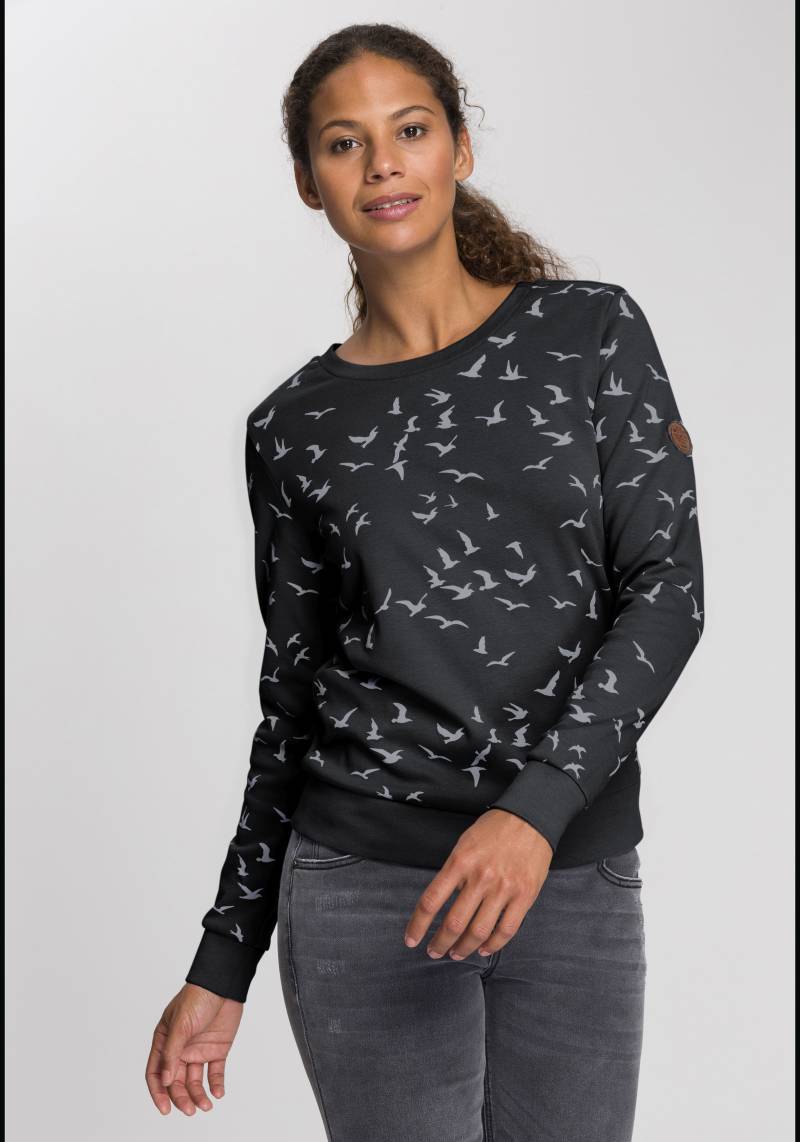 KangaROOS Sweatshirt, mit modischem Minimal-Allover-Print von KangaROOS